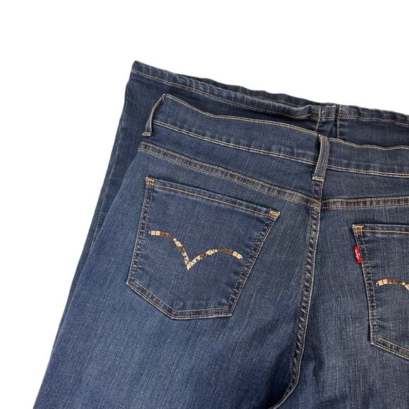 Levis Jeans Perfectly Slimming High Rise Boot Cut 512  Studded Pockets Size 16M - Picture 8 of 15